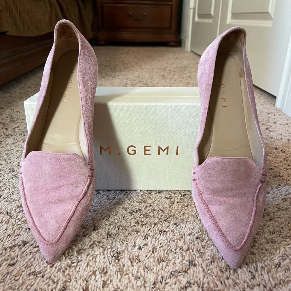 M. Gemi - The Stellato - dusty pink suede leather, Italian flats